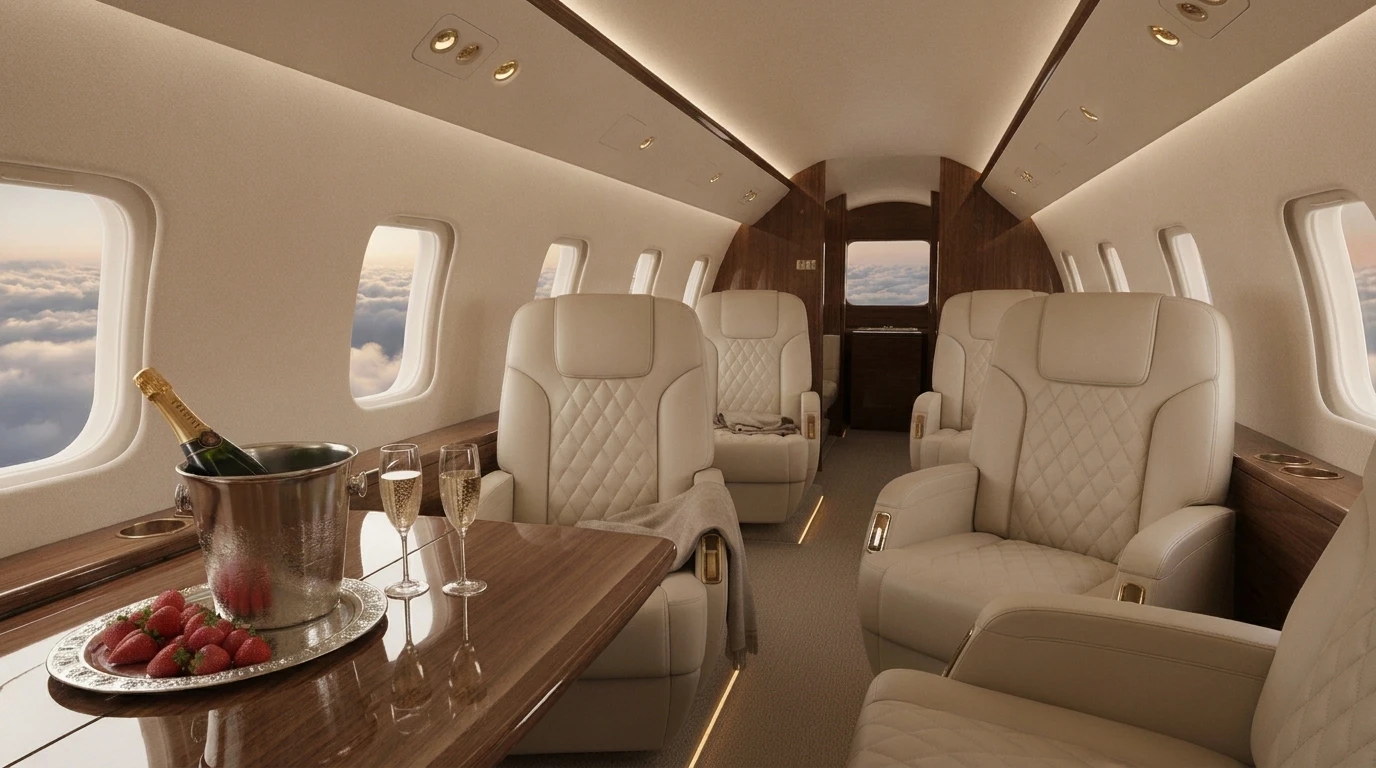 Private Jet Interior